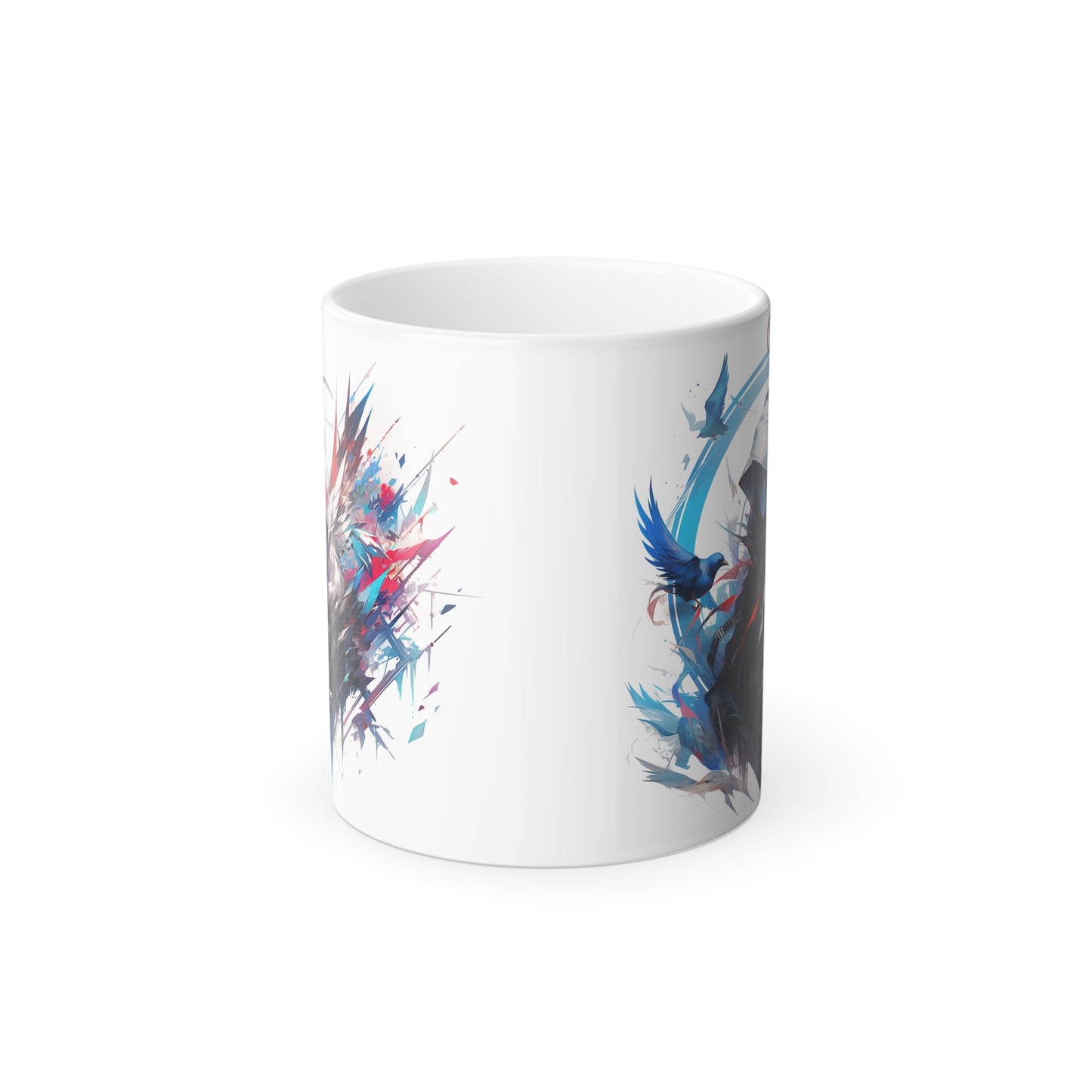 Phoenix feather concept design | Color Morphing Mug, 11oz