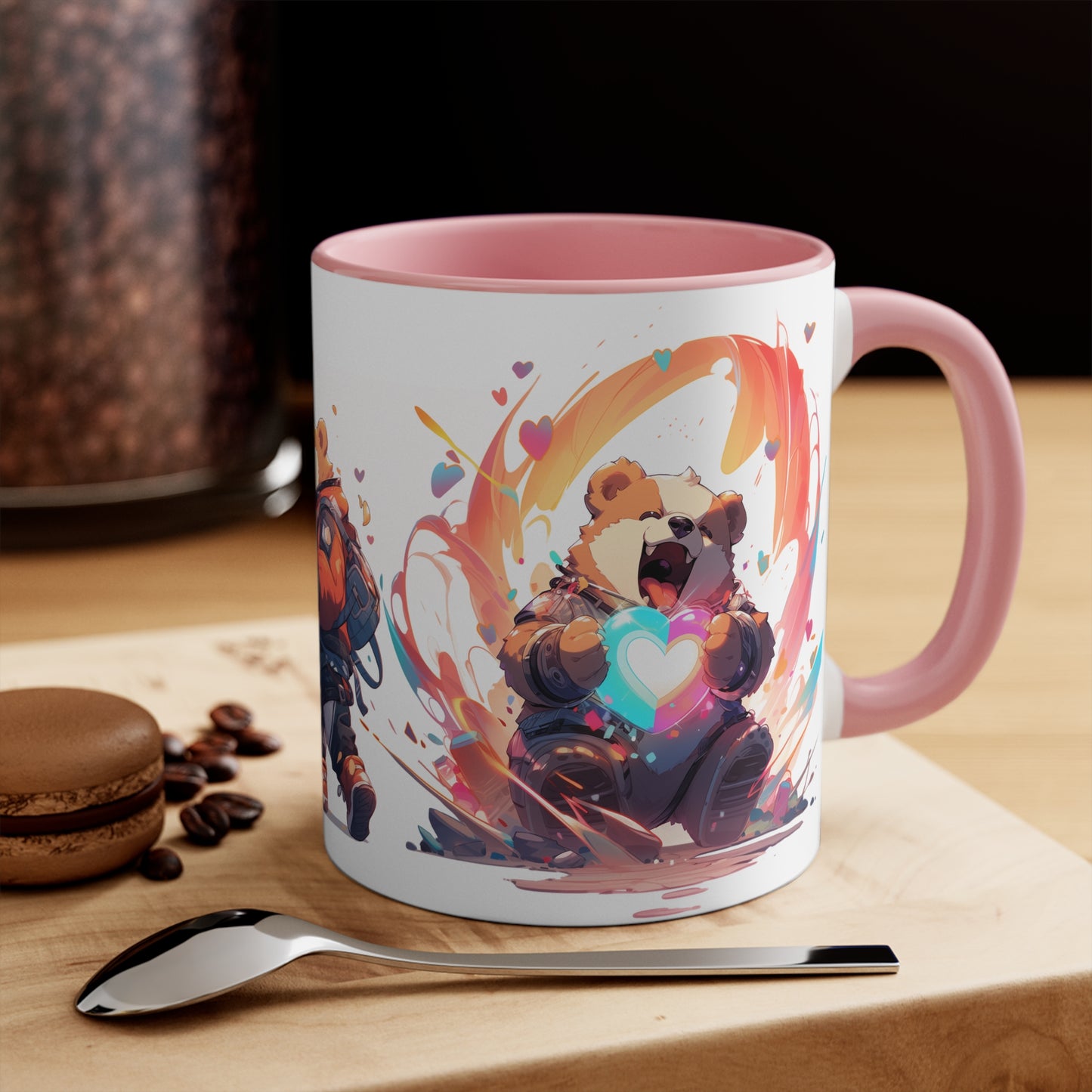 San Valentin Bear || 11oz Accent Mug