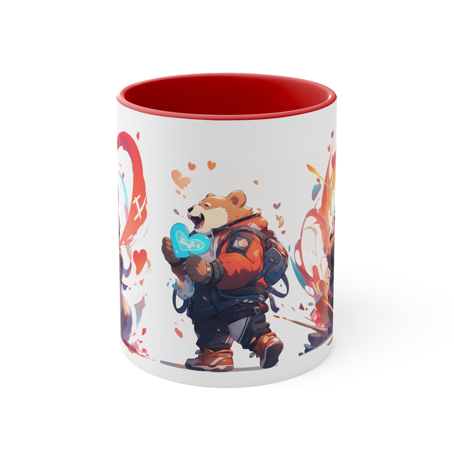 San Valentin Bear || 11oz Accent Mug