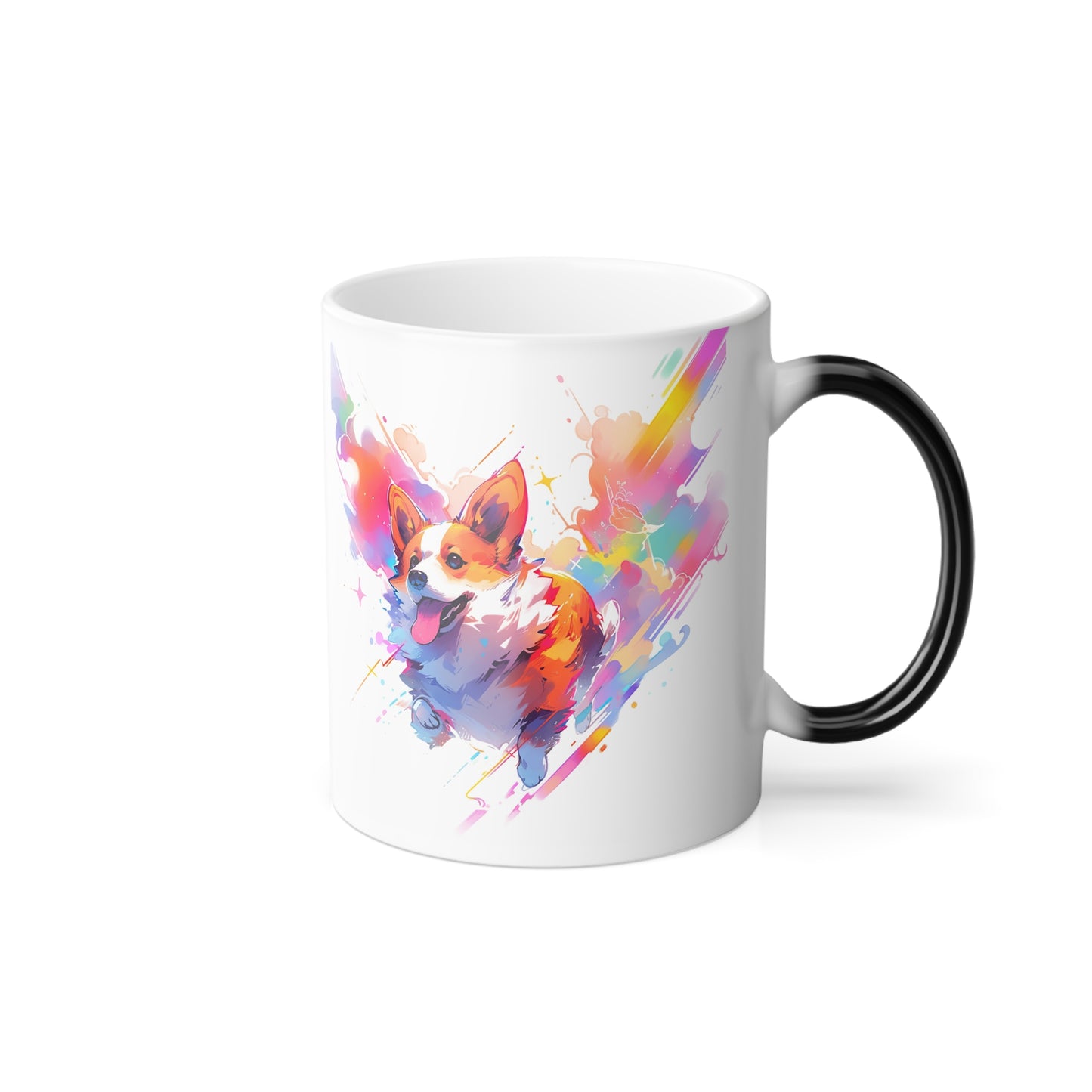 Corgi Art | Color Morphing Mug, 11oz