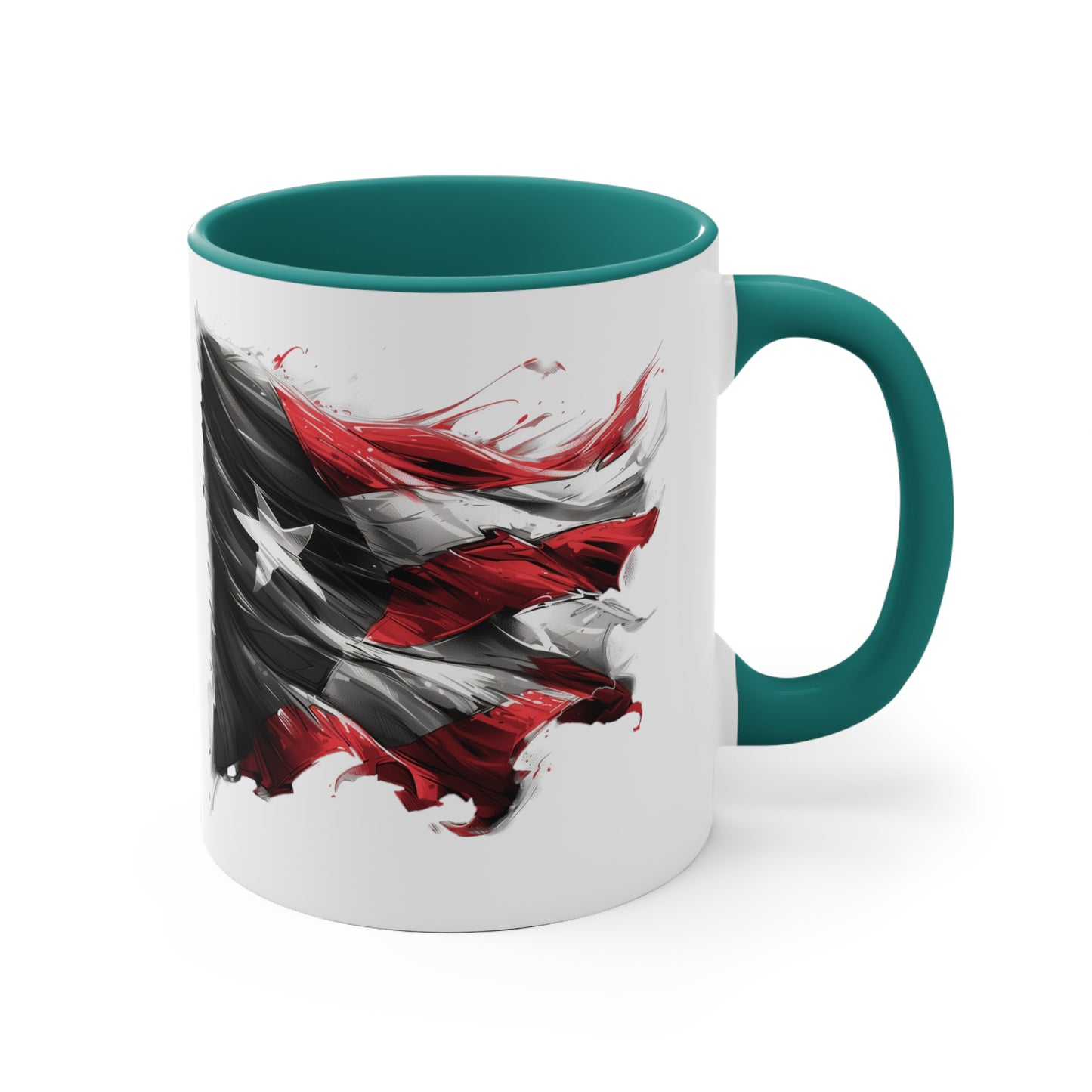 Puerto Rico Flag || 11oz Accent Mug