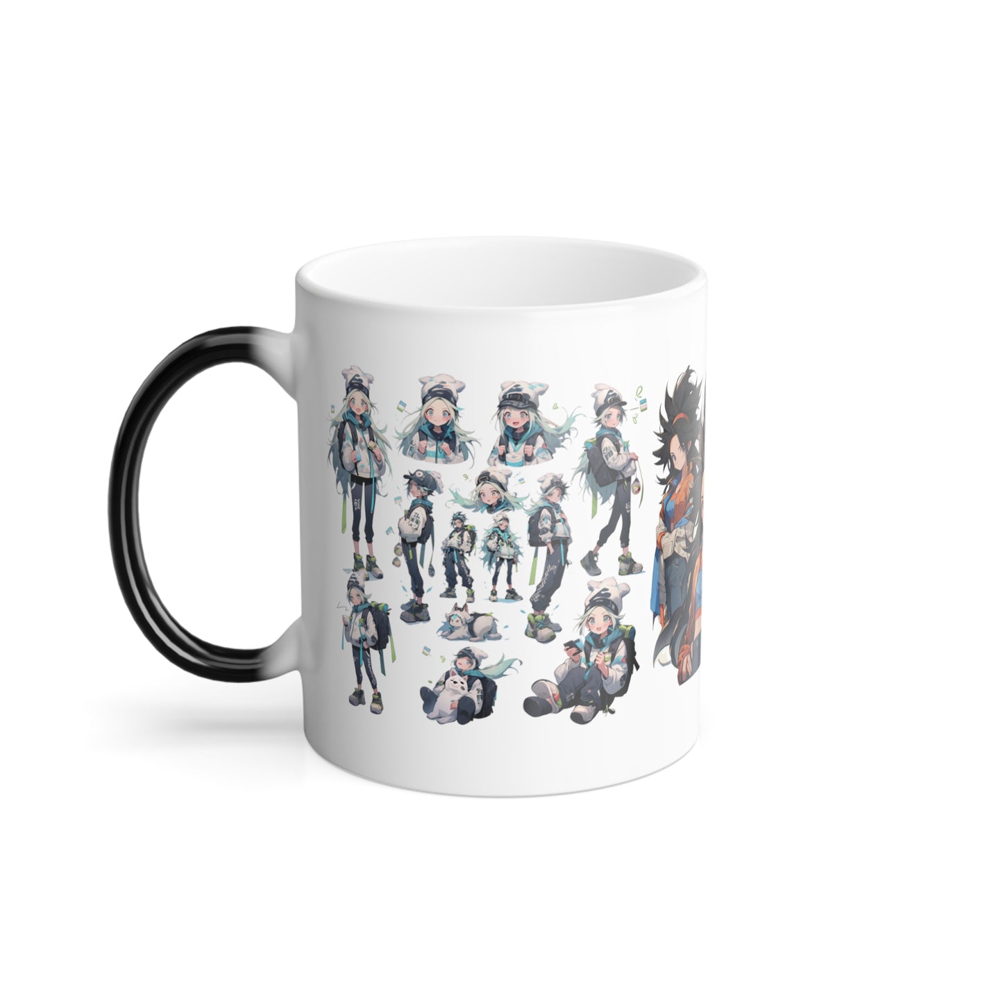 Taza Morphing de color personalizado de anime, 11 oz