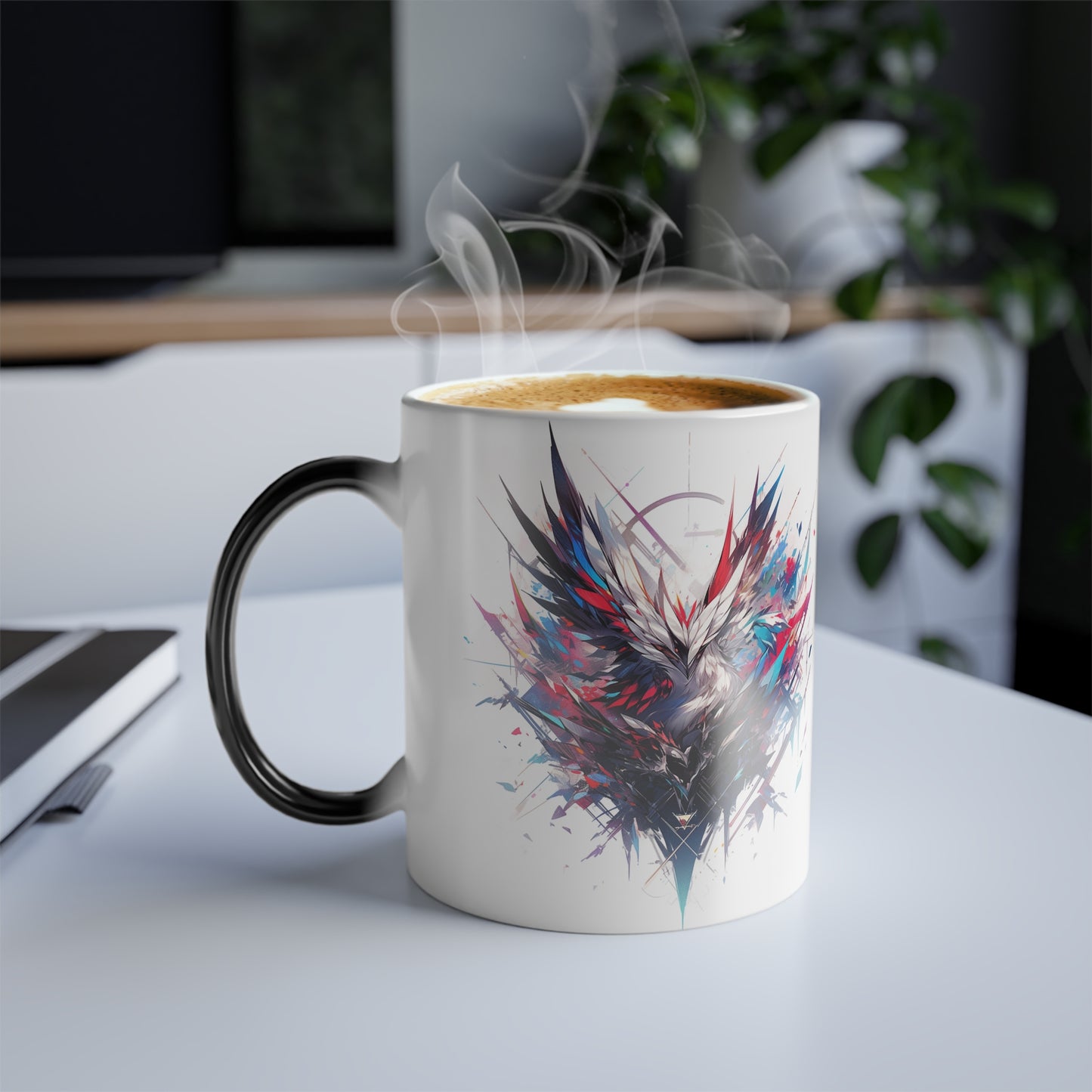 Phoenix feather concept design | Color Morphing Mug, 11oz