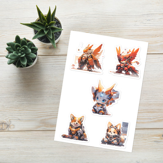 Phoenix Corgi | Sticker sheet