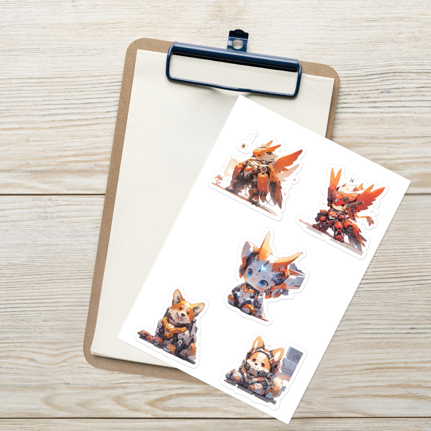 Phoenix Corgi | Sticker sheet