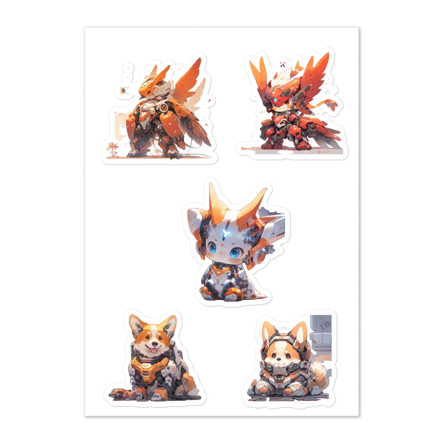 Phoenix Corgi | Sticker sheet