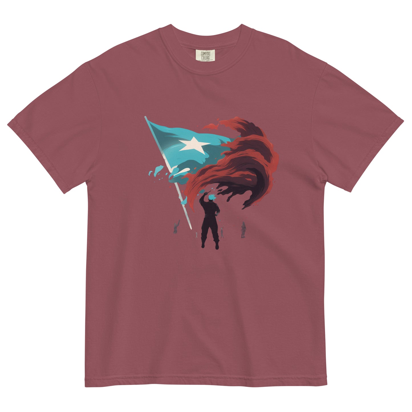 Bandera De Puerto Rico | Men’s garment-dyed heavyweight t-shirt