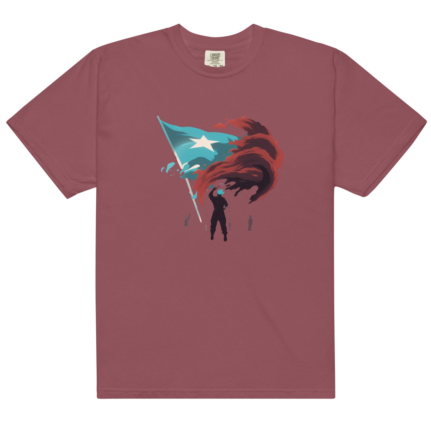 Bandera De Puerto Rico | Men’s garment-dyed heavyweight t-shirt
