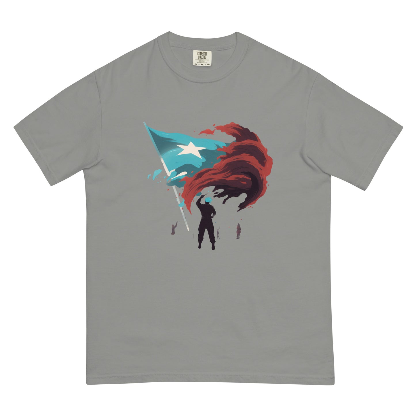 Bandera De Puerto Rico | Men’s garment-dyed heavyweight t-shirt