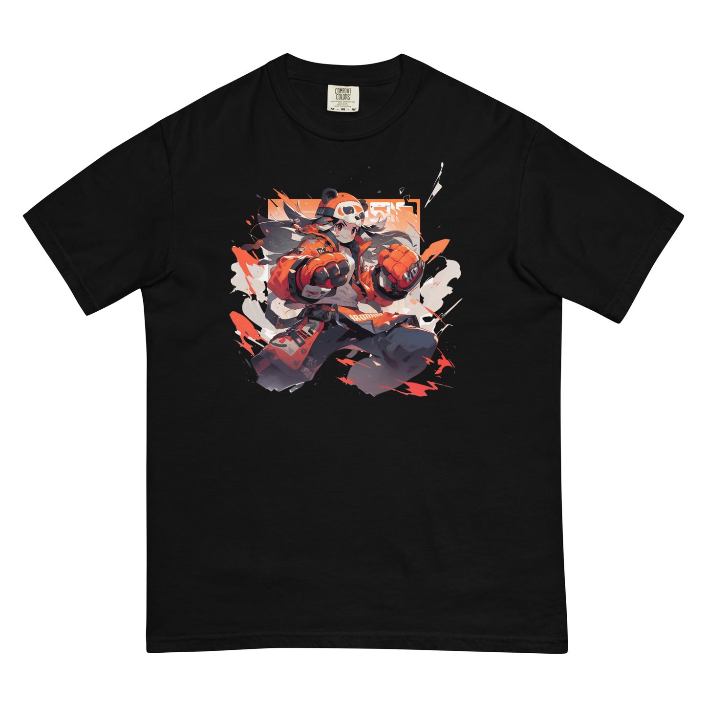 Panda Anime | Unisex garment-dyed heavyweight t-shirt