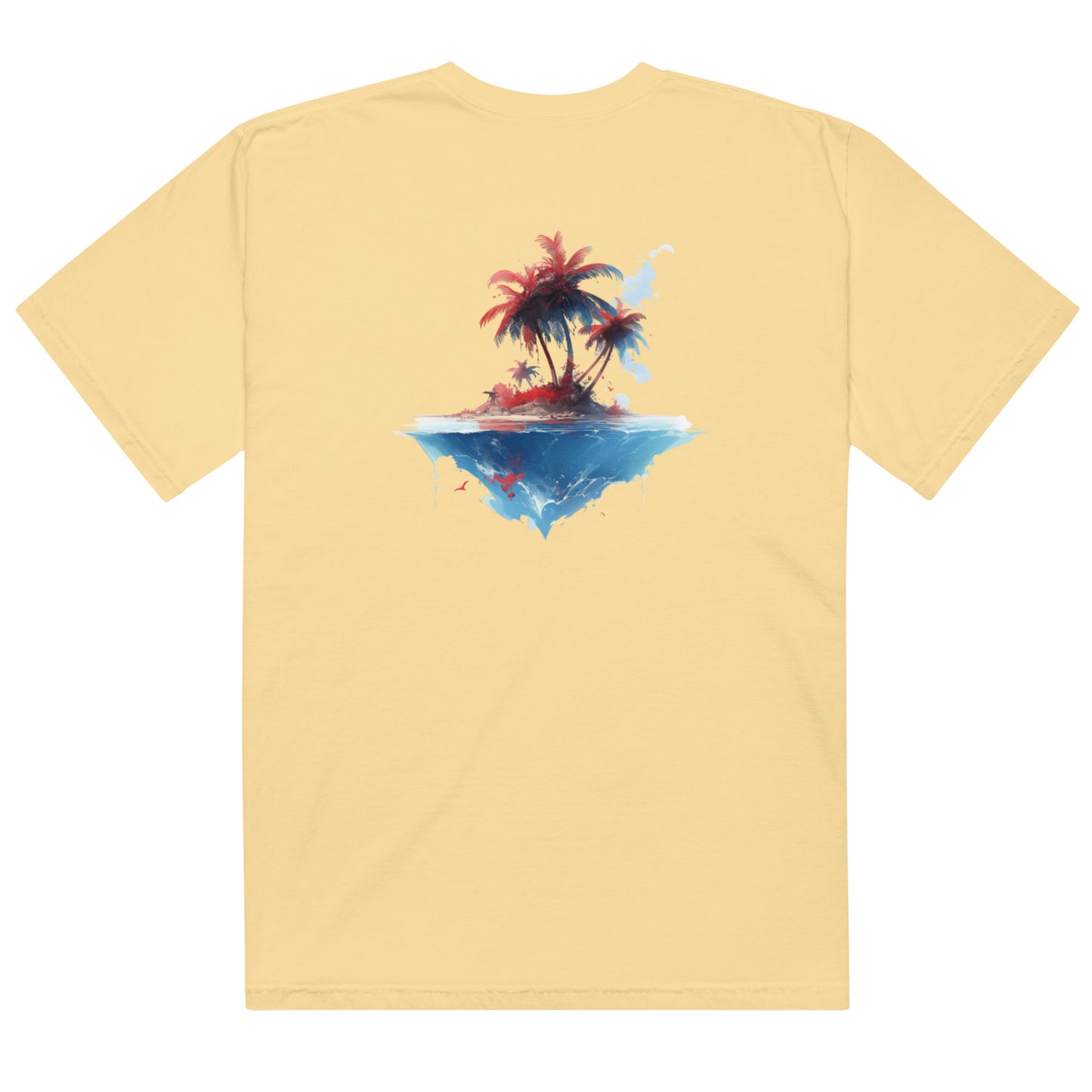 PR Palm Beach Algori Print Logo | Unisex garment-dyed heavyweight t-shirt