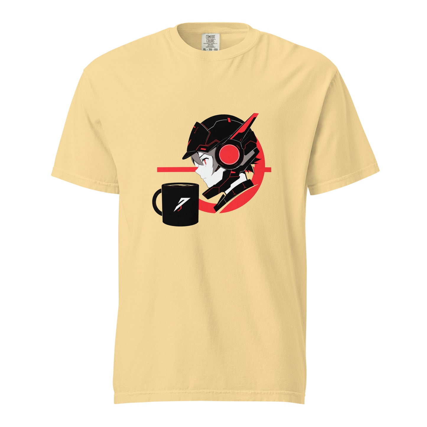 Coffe Anime || Unisex garment-dyed heavyweight t-shirt