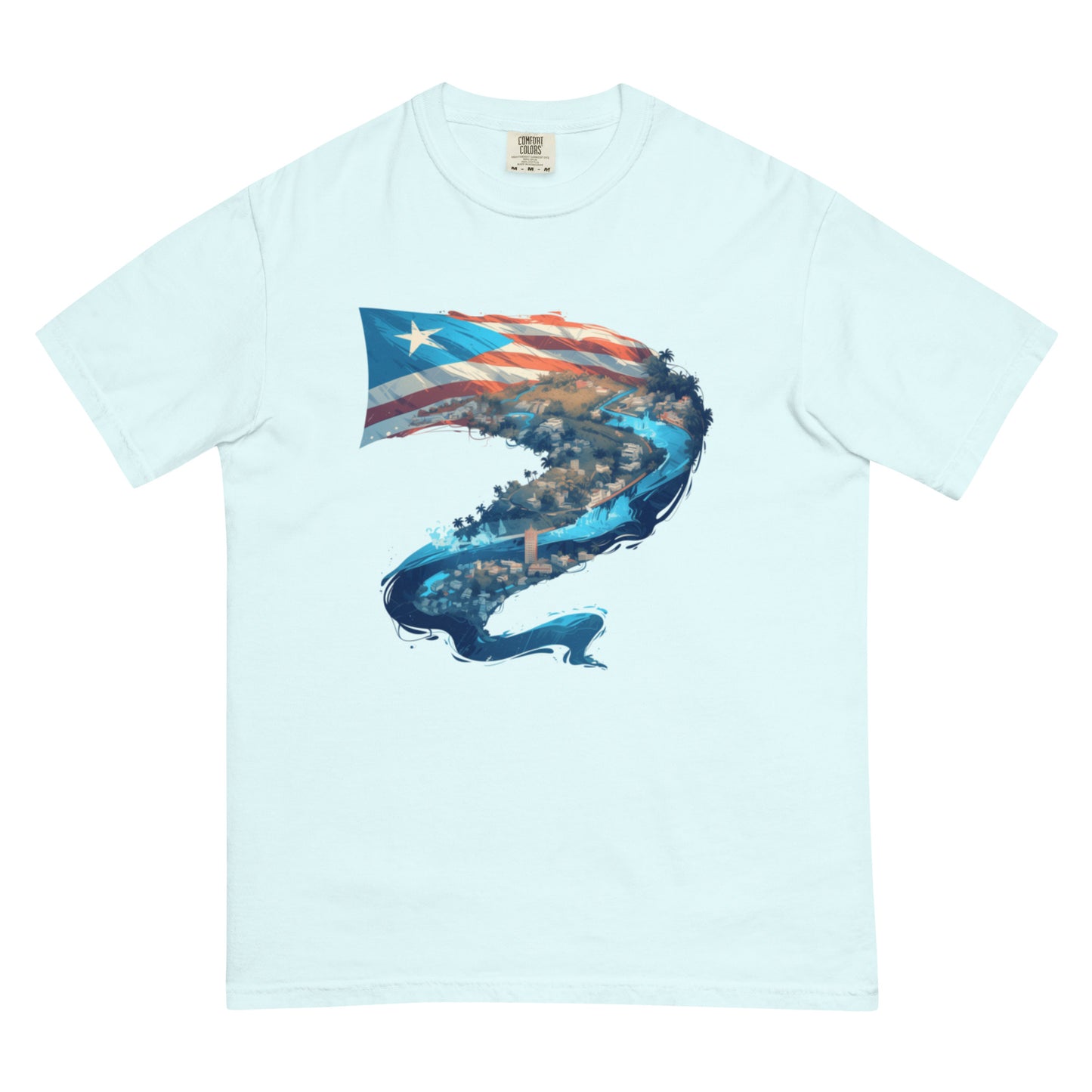 Puerto Rico River || Unisex garment-dyed heavyweight t-shirt