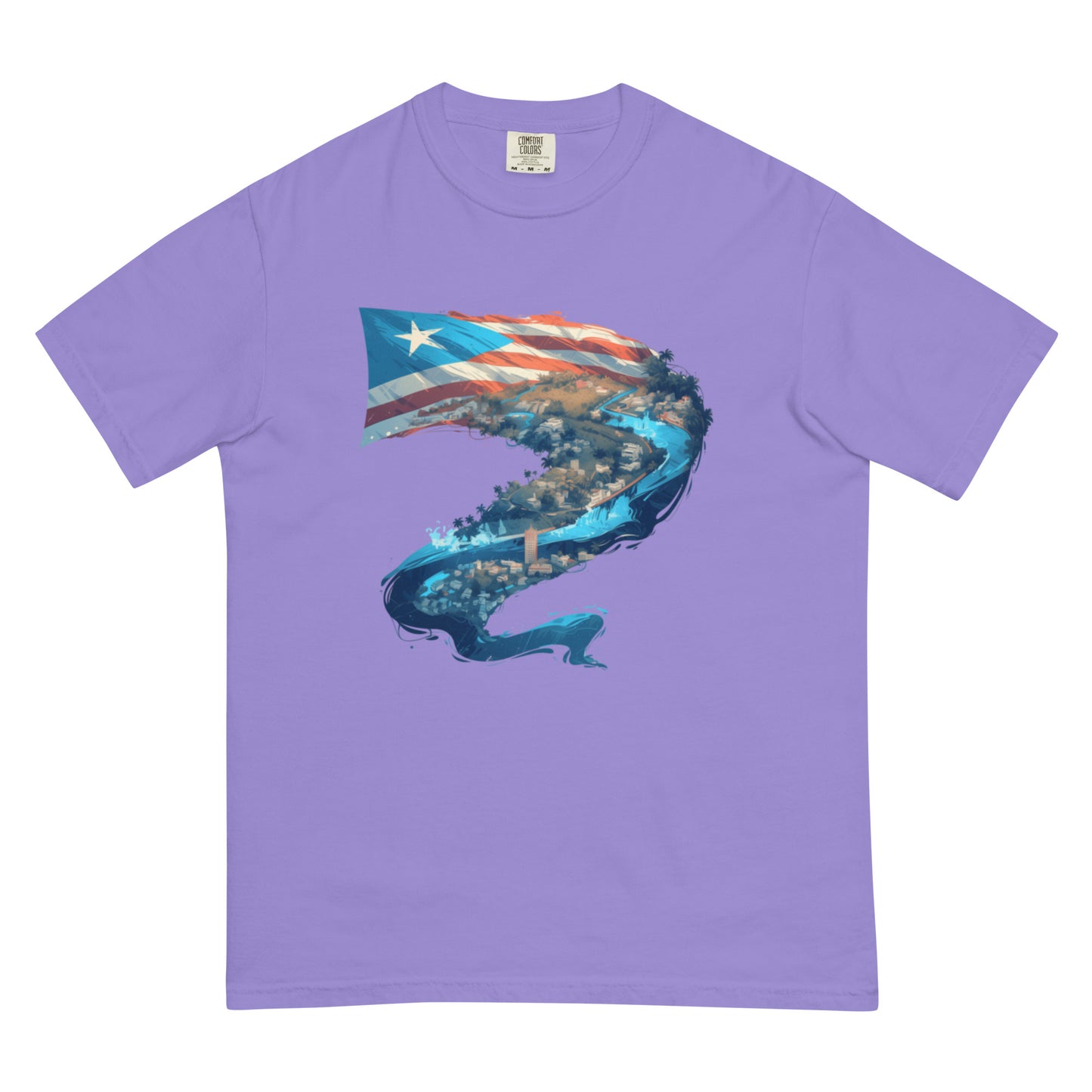 Puerto Rico River || Unisex garment-dyed heavyweight t-shirt