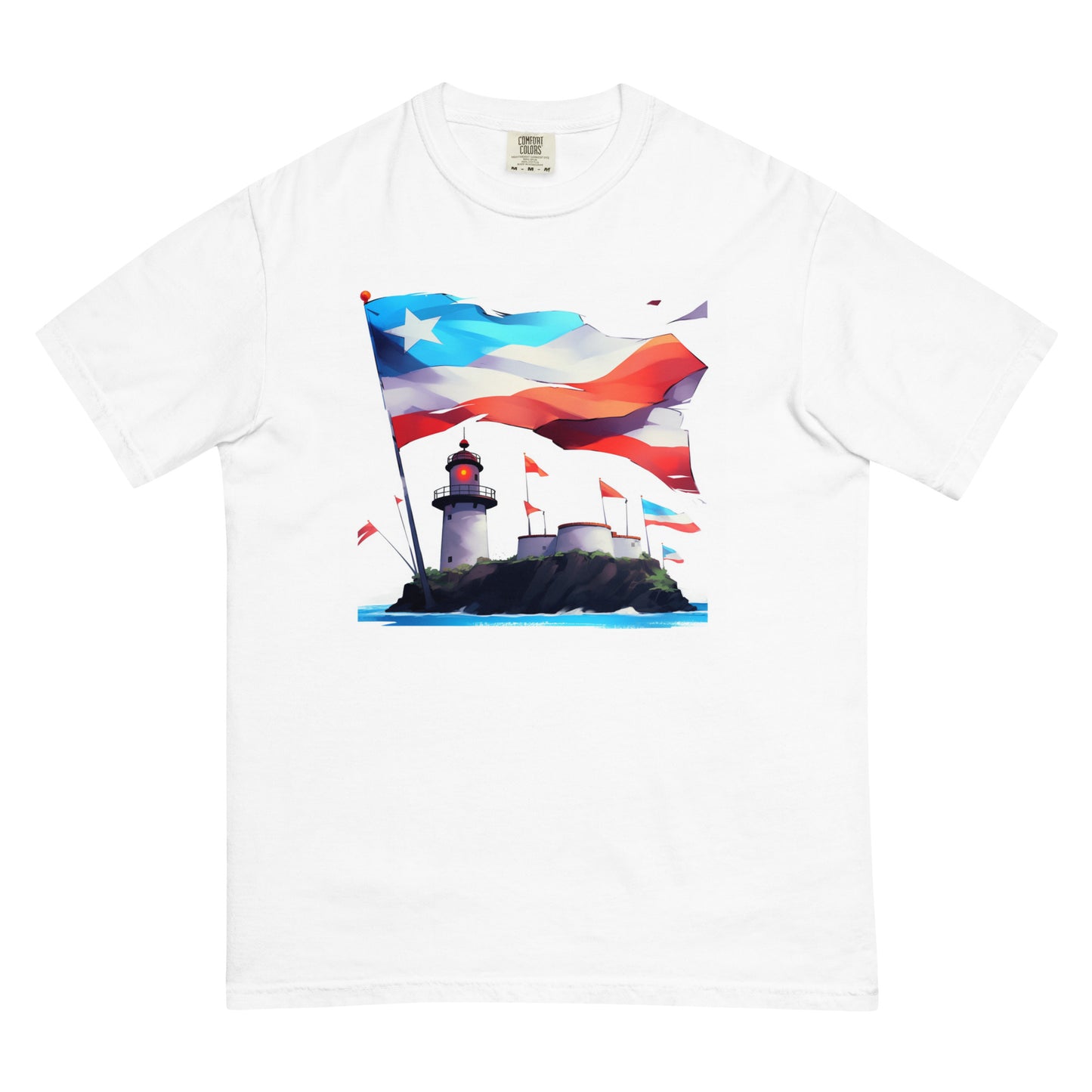 Puerto Rico Lighthouse | Unisex garment-dyed heavyweight t-shirt