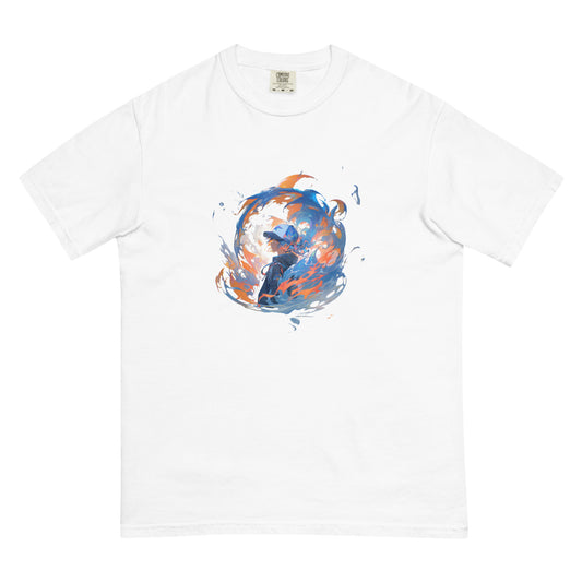 Water Style Flames | Unisex garment-dyed heavyweight t-shirt